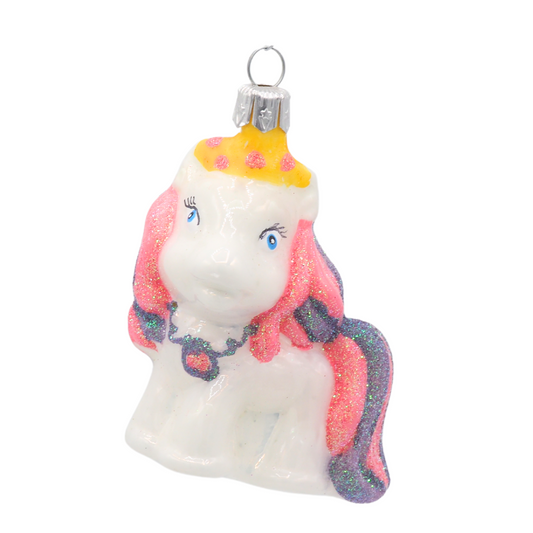 Weihnachtsform EINHORN mit Krone rosa