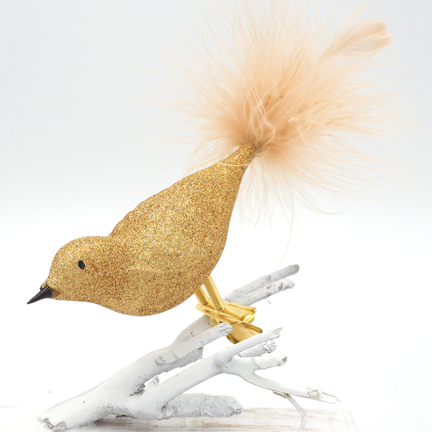 Glasvogel GLITTER gold